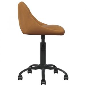 Fauteuil de Coiffeuse-Chaise de bureau - Hauteur réglable - Marron Velours @13724938