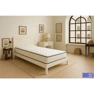 Matelas 90x190 Mousse HR Très Ferme  Spécial Sommier Électrique et Lit Gigogne  Double Face (Été/Hiver)  H15cm