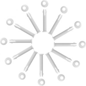 Goupilles en Plastique pour Joints de Piscine - Intex - Modèle de piscine approprié - Blanc - Joints pour Intex