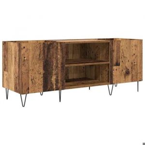 [8045669]&Eacute;tag&egrave;re &agrave; Livres - Buffet Salon Meuble de Rangement Meuble &agrave; vinyles avec &eacute;tag&egrave;re Bois Ancien 121x38x48 cmPoids:21.76 Kg