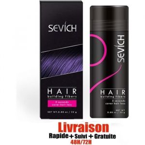 Poudre de cheveux densifiant - Sevich - Ch&acirc;tain Fonc&eacute; - 25g - K&eacute;ratine - Volume et densit&eacute;