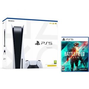 Console PS5 Sony PlayStation 5 - Standard Edition Bluray 825GB SSD 60FPS 4K/8K HDR (Avec lecteur) + Battlefield 2042