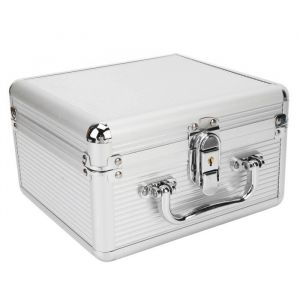 Duokon Bo&icirc;te de stockage de disque dur Bo&icirc;te de rangement pour disque dur 20 baies 25 pouces avec verrouillage de s&eacute;curit&eacute; 2