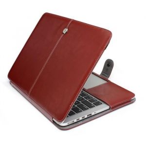 Coque Etui de Protection - FRANCIS-R - MacBook Pro 15.4 Retina - PU Cuir - Marron - Durable