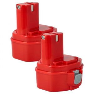 vhbw 2x Batterie compatible avec Makita 6281DWPE 6281D 6280DWAE 6333D 6280DWALE 6280D 6271DWAE outil électrique (1500 mAh