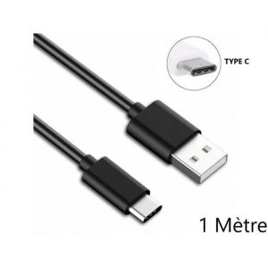 CÂBLE USB TYPE-C Noir 1 Mètre ANDROID SYNCHRO CHARGEUR POUR SAMSUNG XIAOMI LG SONY HUAWEI