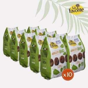Abricots Secs Bio en sachet de 350g x8 La Favorite