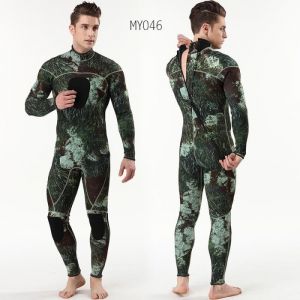 Combinaison de plong&eacute;e 3mm pour hommes Camouflage avec combinaison de plong&eacute;e sur la poitrine