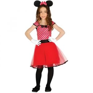 D&eacute;guisement Minnie Disney Fille - Personnage Fiction - Rouge - Polyester - Normes UE