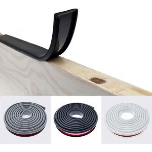 2M Noir Forme de U 16MM Bande de Chant en AdhesivePas de Thermocollant Chêne Chant Plan de Travail Bande de GarnitureCaoutchou