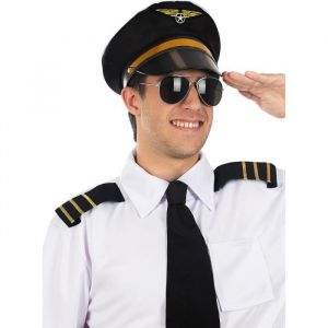D&eacute;guisement Casquette De Pilote - Funidelia - 123790 - Accessoires D&eacute;guisement Homme pour Anniversaire Carnaval No&euml;l Halloween