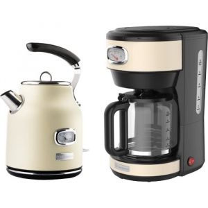 Westinghouse - Retro Series - Bouilloire + Cafeti&egrave;re - Filtre &agrave; caf&eacute; - Blanc