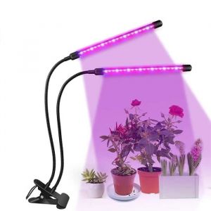 Plante Lampe LED 20 W Plante lumi&egrave;re Plante Lampe 2 t&ecirc;tes 40 LED &eacute;l&egrave;vent la lumi&egrave;re Lampe de Croissance &agrave; Spectre Complet
