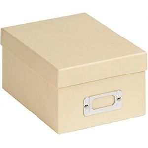 Bo&icirc;te de rangement - WALTHER DESIGN - Fun FB-115-H - Cr&egrave;me - 10 x 15 cm - Pour 700 photos