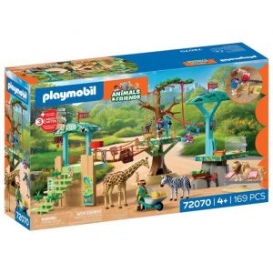 Playmobil 72070 Zoo : Parc aventure au milieu des animaux sauvages