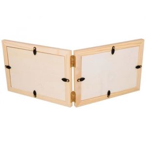Cadre photo double en bois - Papa - 125 x 35 cm