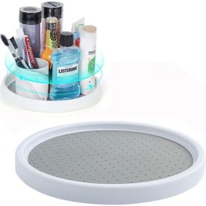 Plateau rotatif pour la cuisine plateau tournant Lazy Susan de 25 cm étagère à épices plateau rotatif à 360° pour réfrigérate
