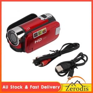 Cam&eacute;scope vid&eacute;o de poche Cam&eacute;ra vid&eacute;o Cam&eacute;scope Full HD 1080P 16MP Cam&eacute;ra enregistreur 270 &deg; optique numerique Noir Rouge