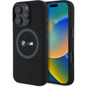Coque en silicone - BMW - M Series - Imprimé - MagSafe - iPhone 16 Pro Max - Noir