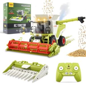 Moissonneuse-Batteuse T&eacute;l&eacute;command&eacute;e RC Tracteur Telecommand&eacute; Enfant Jouet Ferme Cadeau pour Enfants