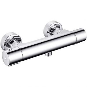 Mitigeur thermostatique de douche - EDOUARD ROUSSEAU - Garance 3 - Corps froid - Adapté à toute production d’eau chaude - Chromé