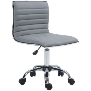 chaise de bureau sans accoudoirs chaise pivotante réglable en hauteur avec roulettes chaise de bureau avec 120 kg de charge pou