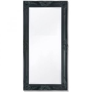 Nouveau Miroir pour Salon Chambre ou Dressing - BMD - Miroir mural style baroque 100x50 cm noir DECO - V8534267