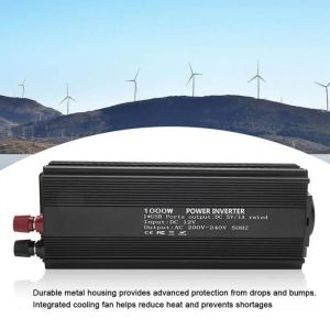 Correction Onduleur sinuso&iuml;dal Convertisseur 12 V Onduleur 220V 1000W avec panneau solaire pour &eacute;nergie &eacute;olienne / &eacute;nergie
