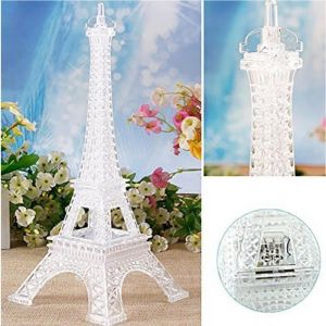 Unique 98 pouces Tour Eiffel Bureau de la chambre nuit Décoration décoration LED lampe colorée Paris Light Home