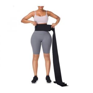 Ceinture de Sudation Femme et Homme Abdominale Gaine Amincissante Ventre Plat Waist Trainer Sport 2M noir