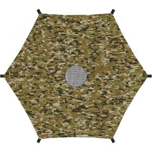 Parasol pour trampoline - Housse de trampoline 6ft Accessoire de trampoline pliable pour 6 poteaux de trampoline