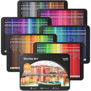 180 Crayon de Couleurs Professionnels180 Couleurs Num&eacute;rot&eacute;es pour Livre de Coloriage pour Adultes Enfants
