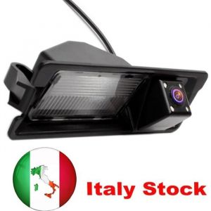 Caméra de recul de recul de voiture CCD avec nuit 4 LED pour Nissan March Renault Logan Renault Sandero W