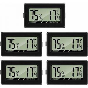 Mini Digital LCD Thermom&egrave;tre Hygrom&egrave;tre Temp&eacute;rature Humidit&eacute; Testeur Thermom&egrave;tre Portable Thermo Hygrom&egrave;tre Indicateur pour Bureau