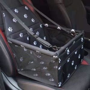 Sac de Transport Chien et Chat Ceinture de Si&egrave;ge de Voiture de Sac de Voiture danimal Familier Respirantpour lanimal(empreinte)