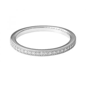 Bague Femme Alliance &Eacute;ternit&eacute; Argent 925 Rhodi&eacute; &ndash; Anneau Fin Pav&eacute; d&rsquo;Oxydes de Zirconium &ndash; Bijou &Eacute;l&eacute;gant et Intemporel