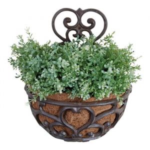 Demi-coque murale avec incrustation de noix de coco