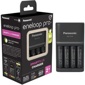 Chargeur - PANASONIC - Eneloop Pro Smart Plus - 4 piles AA 2500 mAh - Rechargeable - Int&eacute;rieur