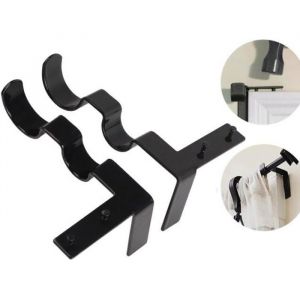 SURENHAP support de tringle à rideau vintage 2pcs support de tringle à rideau double en acier 20lb outillage isolant