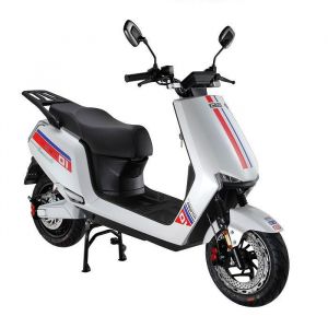 EUROCKA  Scooter &Eacute;lectrique A8 Blanc batterie lithium amovible 50km dautonomie
