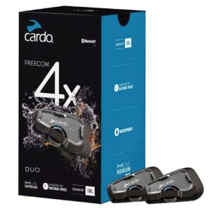 Intercom Bluetooth - Cardo - Freecom 4X Duo - 2 modules - Étanche - Son JBL haute définition