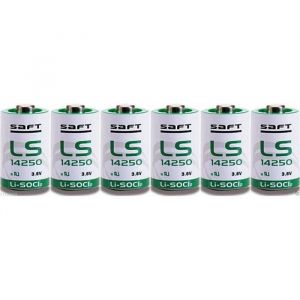 6 piles lithium saft 3.6v 1-2aa er14250 ls14250 lr14250 er14250h li-socl2 1200mah471