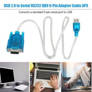 USB 2.0 vers s&eacute;rie RS232 DB9 c&acirc;ble adaptateur 9 broches cordon PDA convertisseur