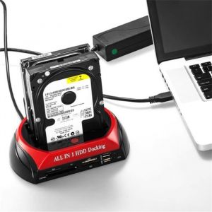 Multifonctionnel HDD Station Daccueil Double USB 2.0 2.5/3.5 Pouce IDE SATA Bo&icirc;te DISQUE DUR Externe Disque Dur Bo&icirc;tier de Disque