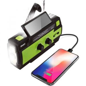 YSFMODE-Radio SolaireRadio Dynamo Am/Fm RechargeableÉtancheLampe Dynamo Led Pour RandonnéeCampingExtérieurUrgence