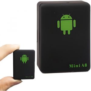 MINI Tracker A8 GLOBAL Temps r&eacute;el  4 bands global locator gsm/gprs traceur pour Voiture Moto etc... Noir