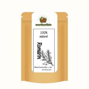 Romarin 100% naturel pour Tisane Infusion Cuisine gastronomique - Sachet Fra&icirc;cheur Biod&eacute;gradable Refermable (100G)