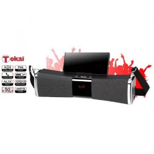 Enceinte Portable - TOKAÏ - Modèle avec Support Téléphone - 50W PMPO - Bluetooth - Autonomie 6h