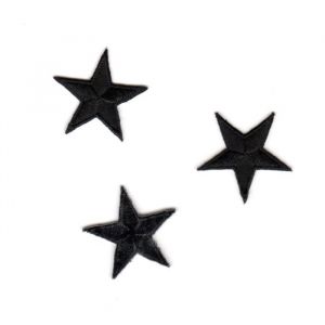 Ecusson thermocollant - Non spécifié - Étoile noire - 3 cm - Idéal pour customisation - Réparation de vêtements