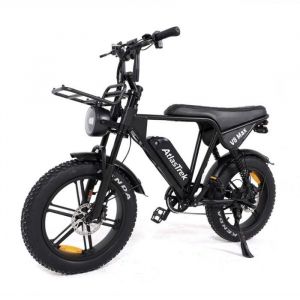 V&eacute;lo &Eacute;lectrique Atlas Trek V8 Fat Bike 20&rsquo;&rsquo; Batterie 48V 15Ah Noir
